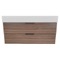 Floating Bathroom Vanity, Modern, Walnut, 48
